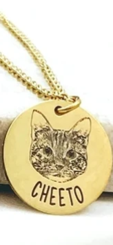 FurEver Yours Rose Gold Necklace Engraved