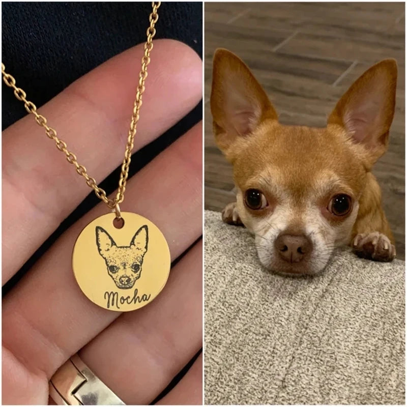 FurEver Yours Rose Gold Necklace Engraved