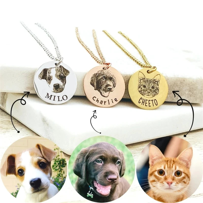 FurEver Yours Rose Gold Necklace Engraved