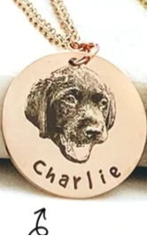 FurEver Yours Rose Gold Necklace Engraved