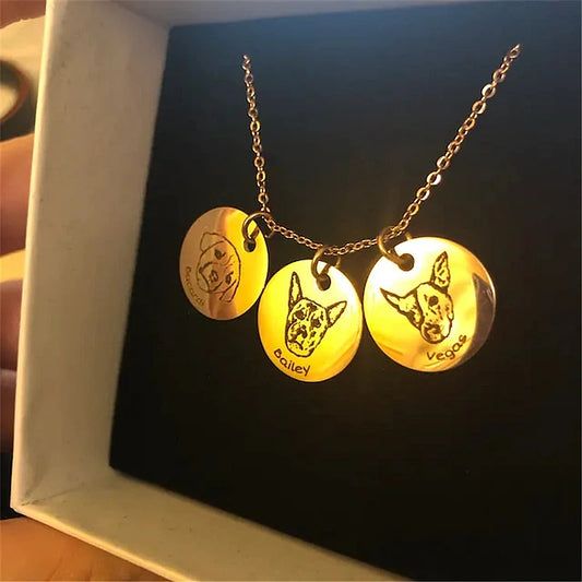 FurEver Yours – Gold Necklace Engraved